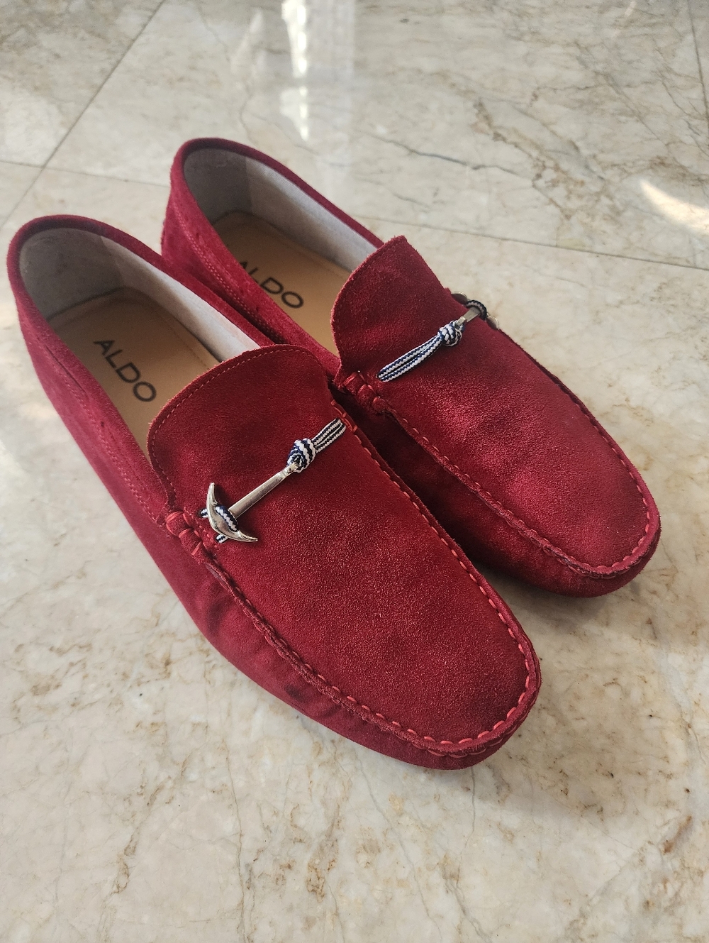 ALDO Mens Suede Loafers